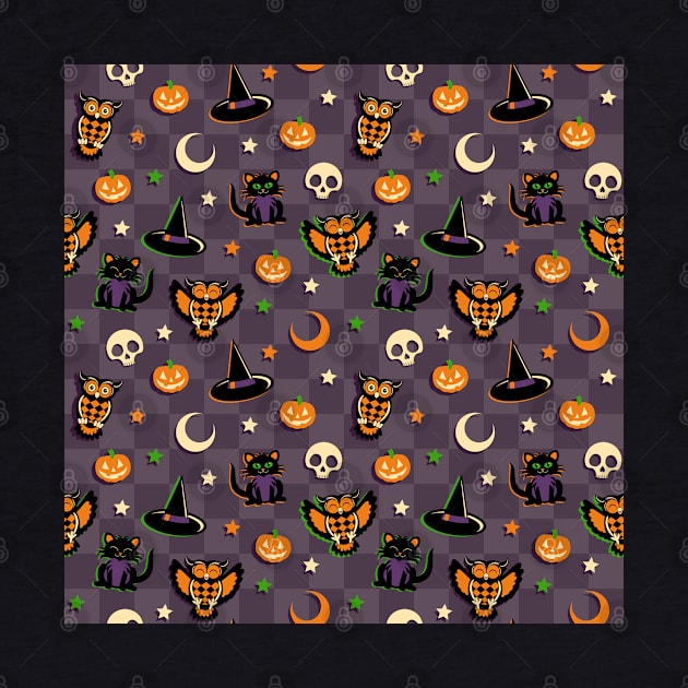 Vintage Style Halloween Pattern by Ellador